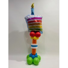 Brightly Coloured Cupcake Pedestal